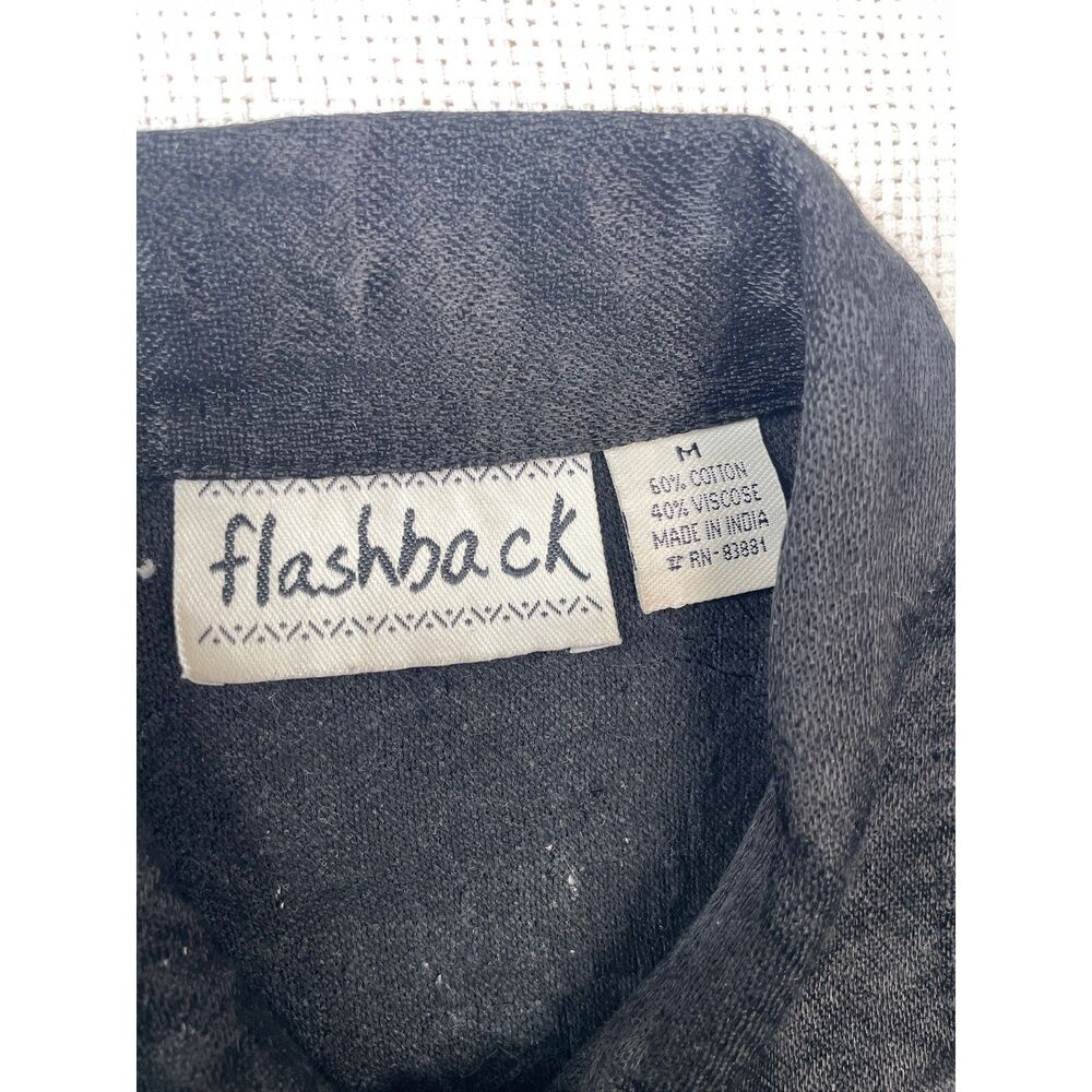 Flashback Black Embellished Jacket|vintage Beaded & Embroidered Boho Chic unique - Picture 6 of 13